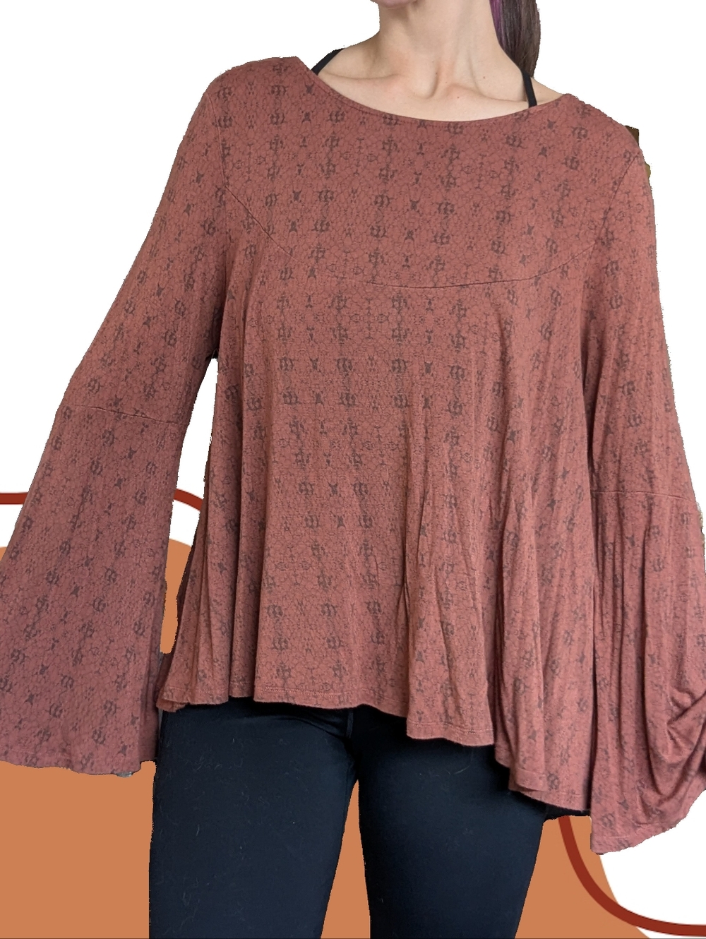 Anama Snake Print Blouse w/ Bell Sleeves 🐍